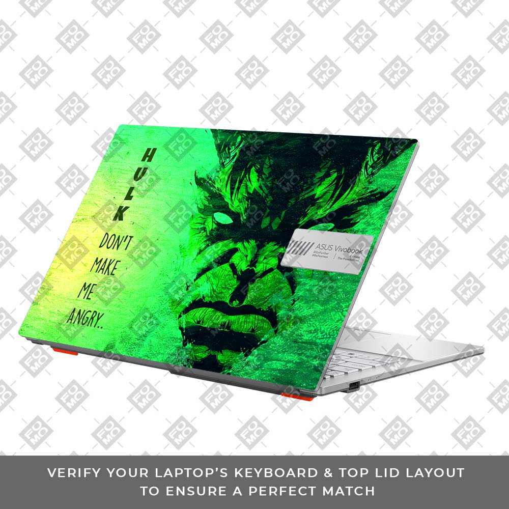 Hulk Don't Make Me Angry Asus Vivobook Go 15 E1504G Laptop Skin