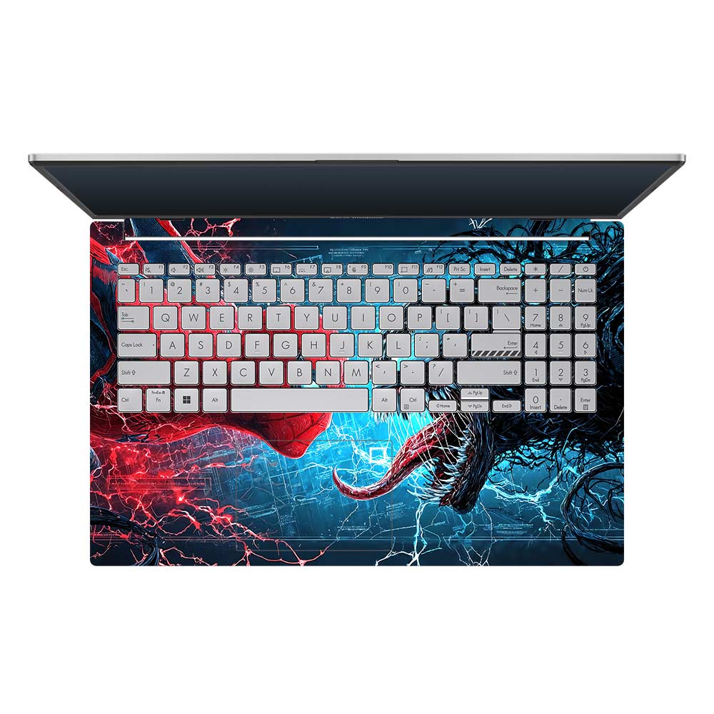 Spiderman vs Venom Showdown Asus Vivobook Go 15 E1504G 3D Laptop Skin
