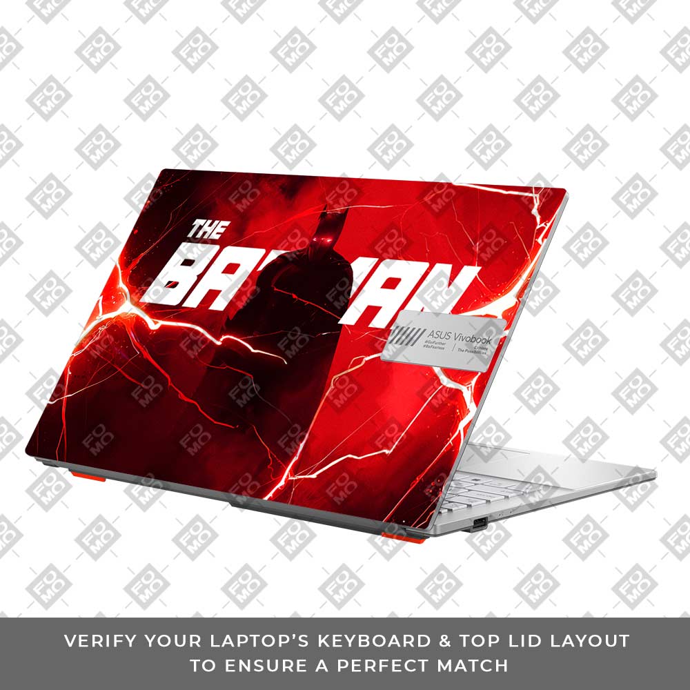 Red Rage Batman Asus Vivobook Go 15 E1504G 3D Laptop Skin