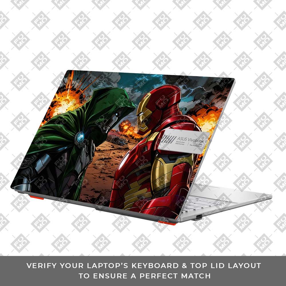 Iron Man vs Doom Asus Vivobook Go 15 E1504G 3D Laptop Skin