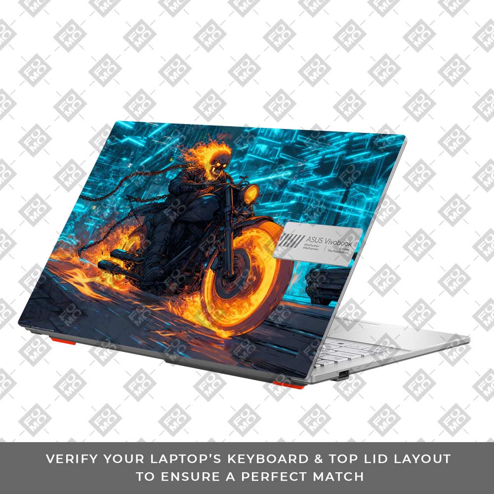 Hellfire Rider Asus Vivobook Go 15 E1504G Laptop Skin