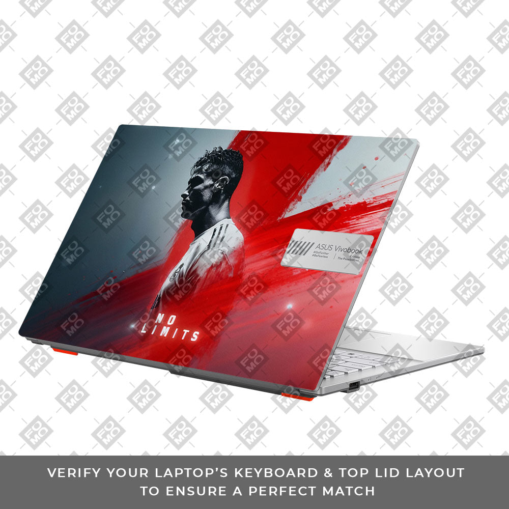 No Limits Ronaldo Spirit Asus Vivobook Go 15 E1504G Laptop Skin