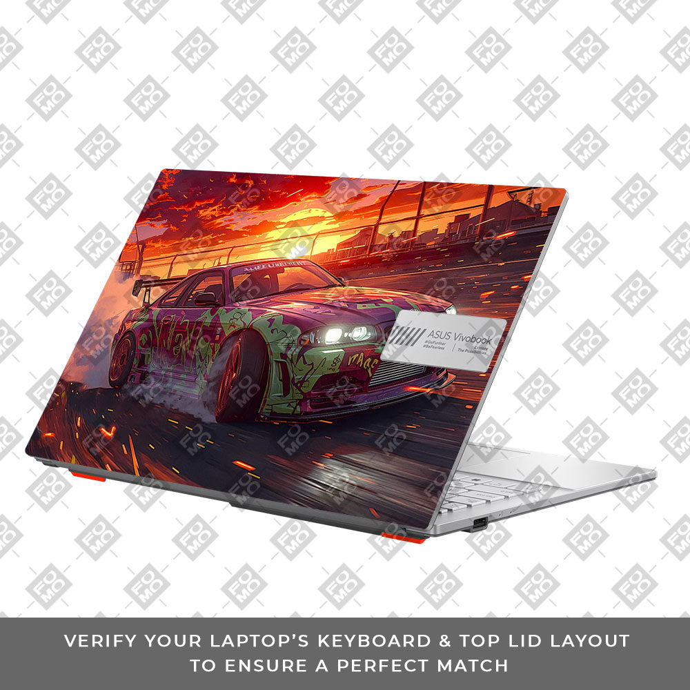 Tokyo Drift Vibes Asus Vivobook Go 15 E1504G Laptop Skin