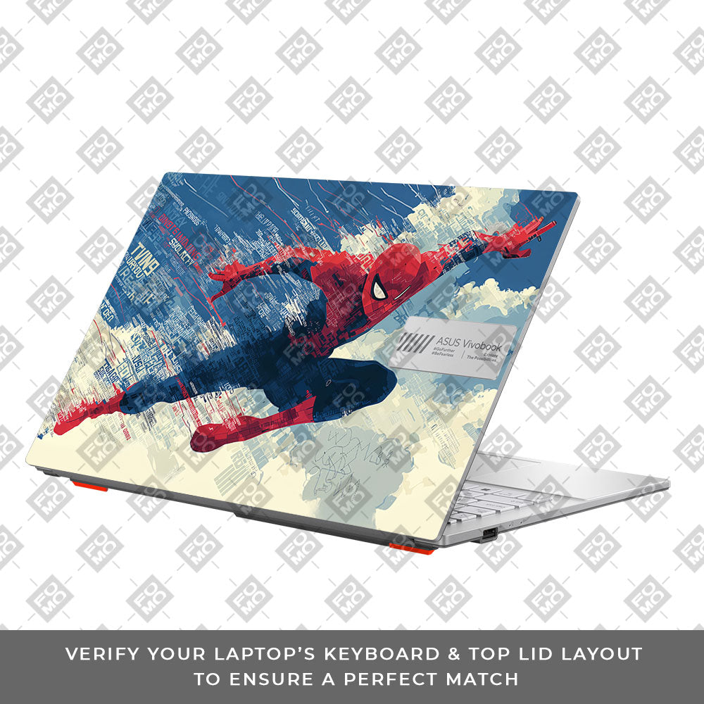 Spiderman Velocity Asus Vivobook Go 15 E1504G Laptop Skin