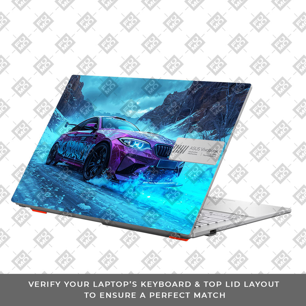 BMW Neon Drift Asus Vivobook Go 15 E1504G Laptop Skin
