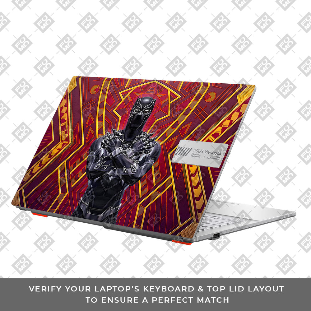 Wakanda Royal Power Asus Vivobook Go 15 E1504G 3D Laptop Skin
