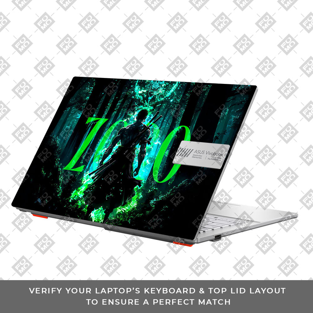 Zoro Green Aura Asus Vivobook Go 15 E1504G Laptop Skin