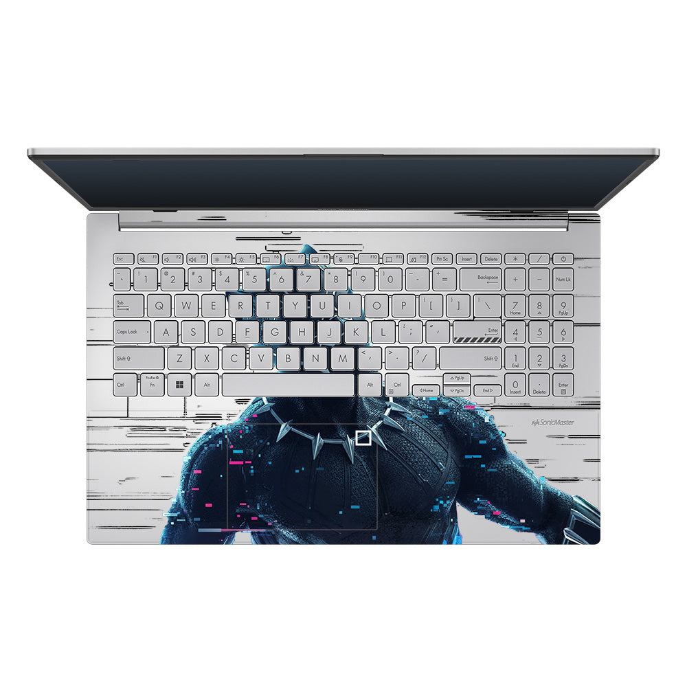 Transparent Glitchborne Panther Asus Vivobook Go 15 E1504G Laptop Skin
