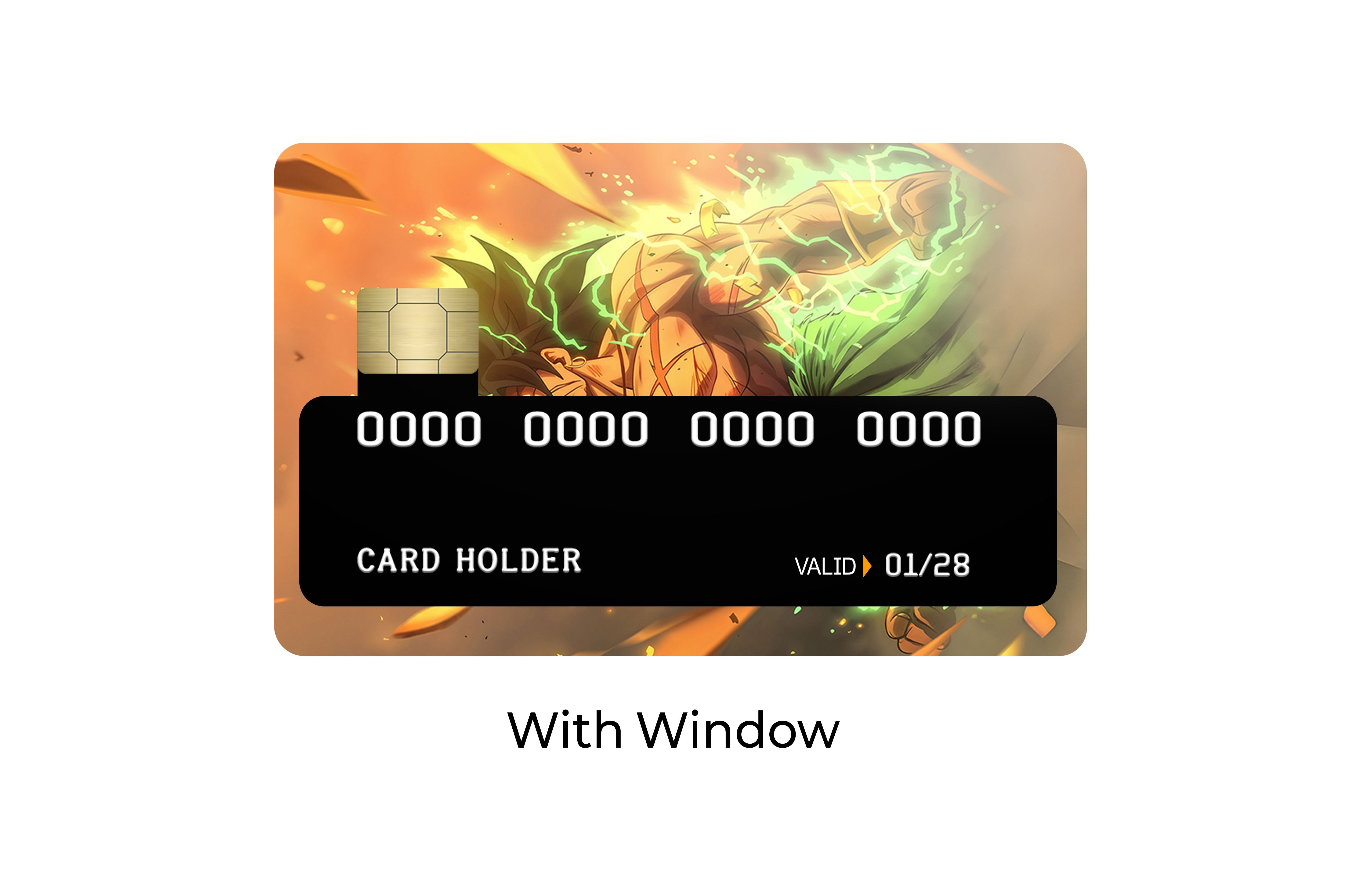 Broly The Legendary Rage Anime Card Skin