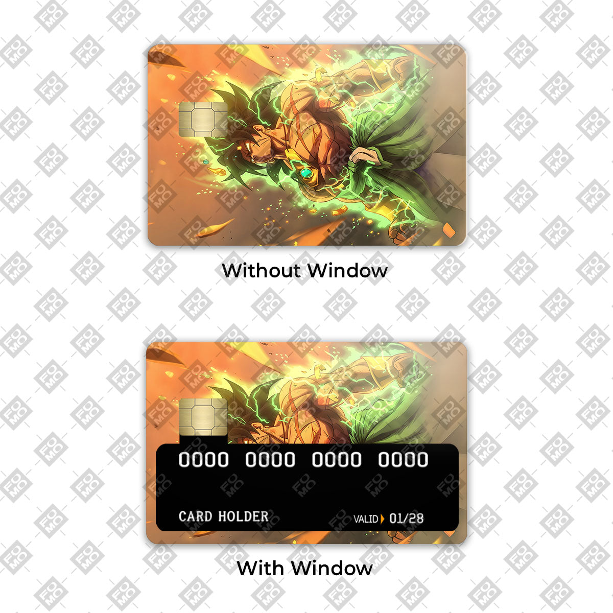 Broly The Legendary Rage Credit Card / Debit Card Skin