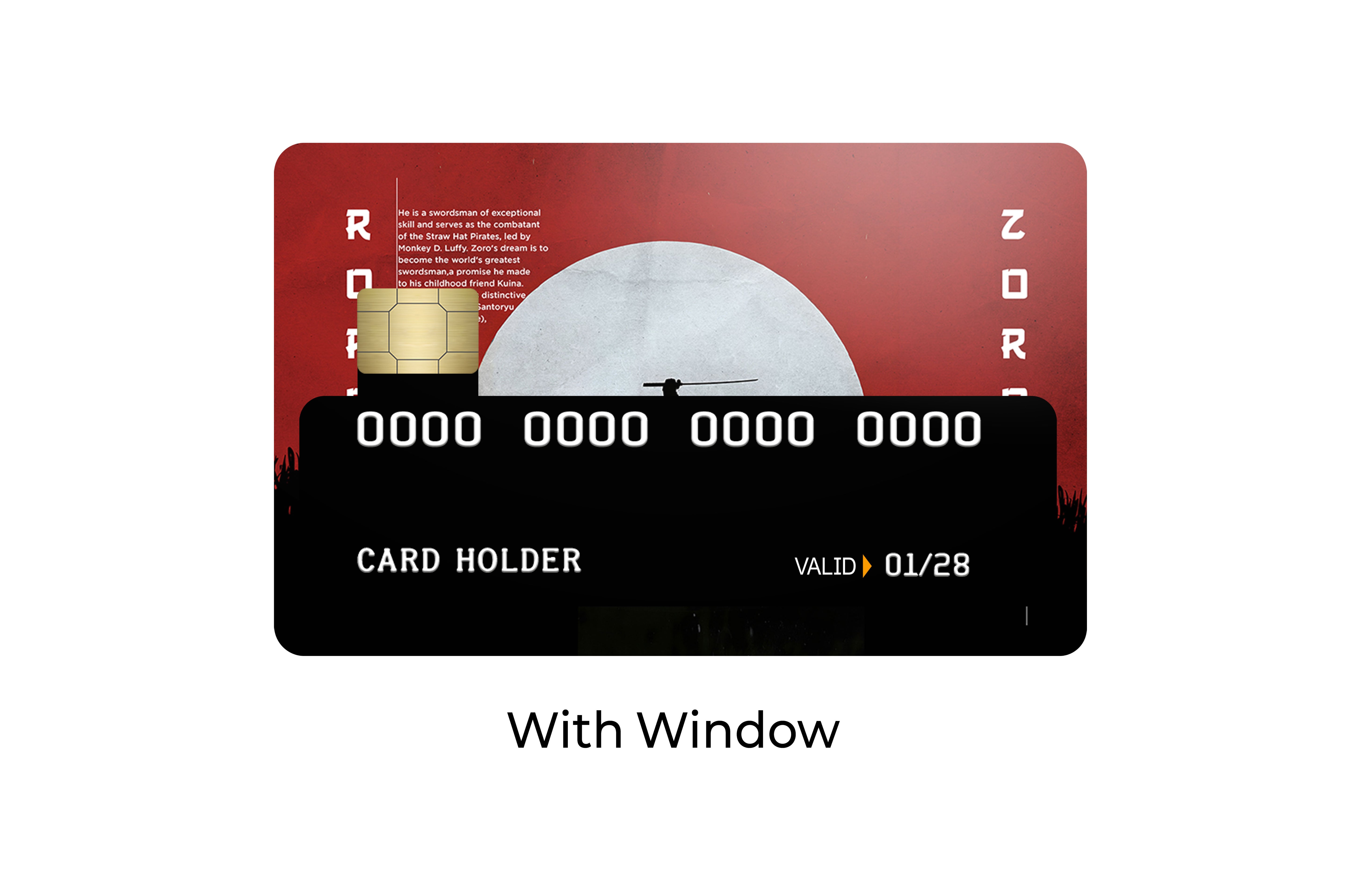 Roronoa Zoro The Three Swords Under the Moon Anime Card Skin