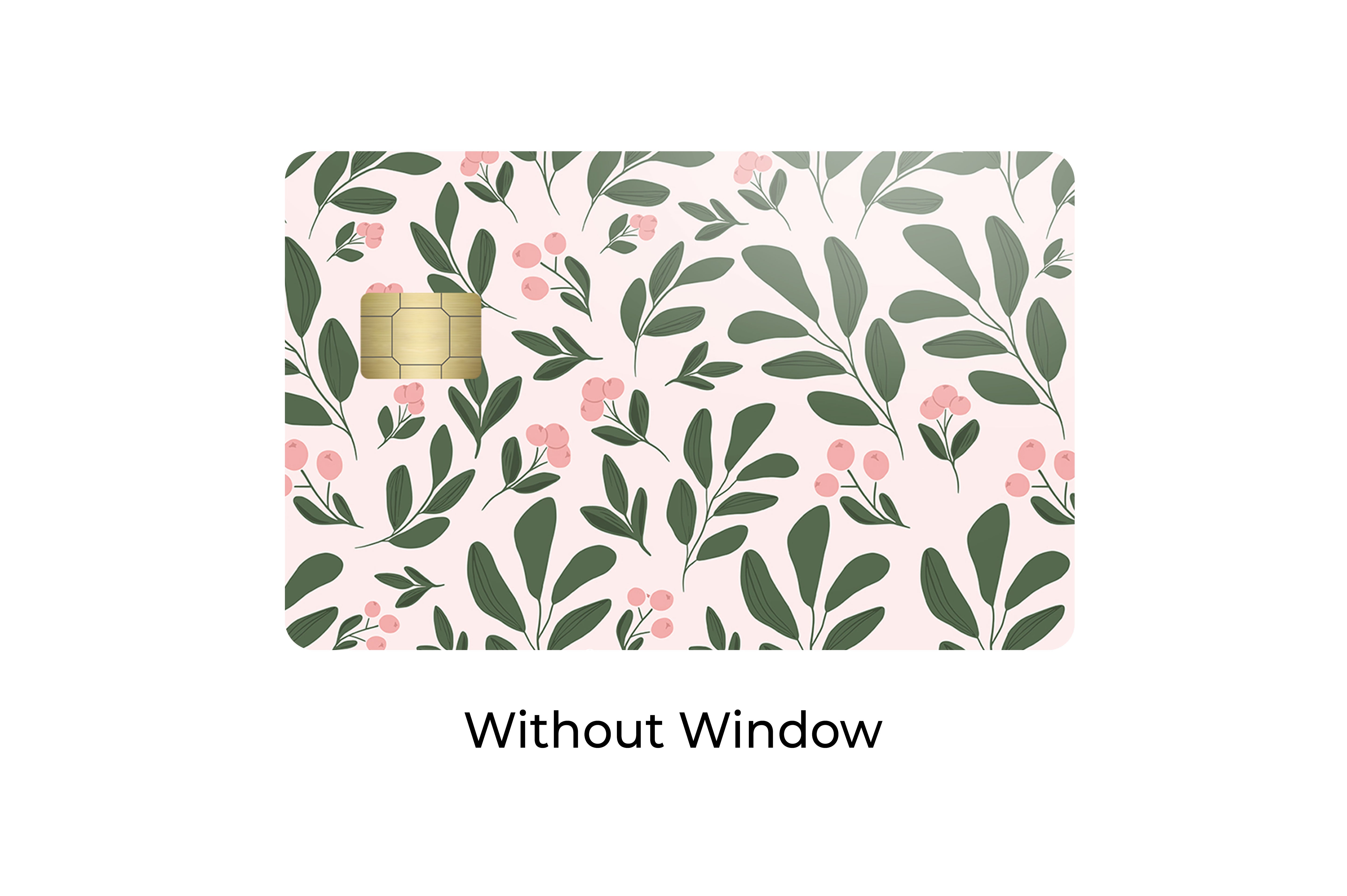 Florals and Leaves Botanical Card Skin