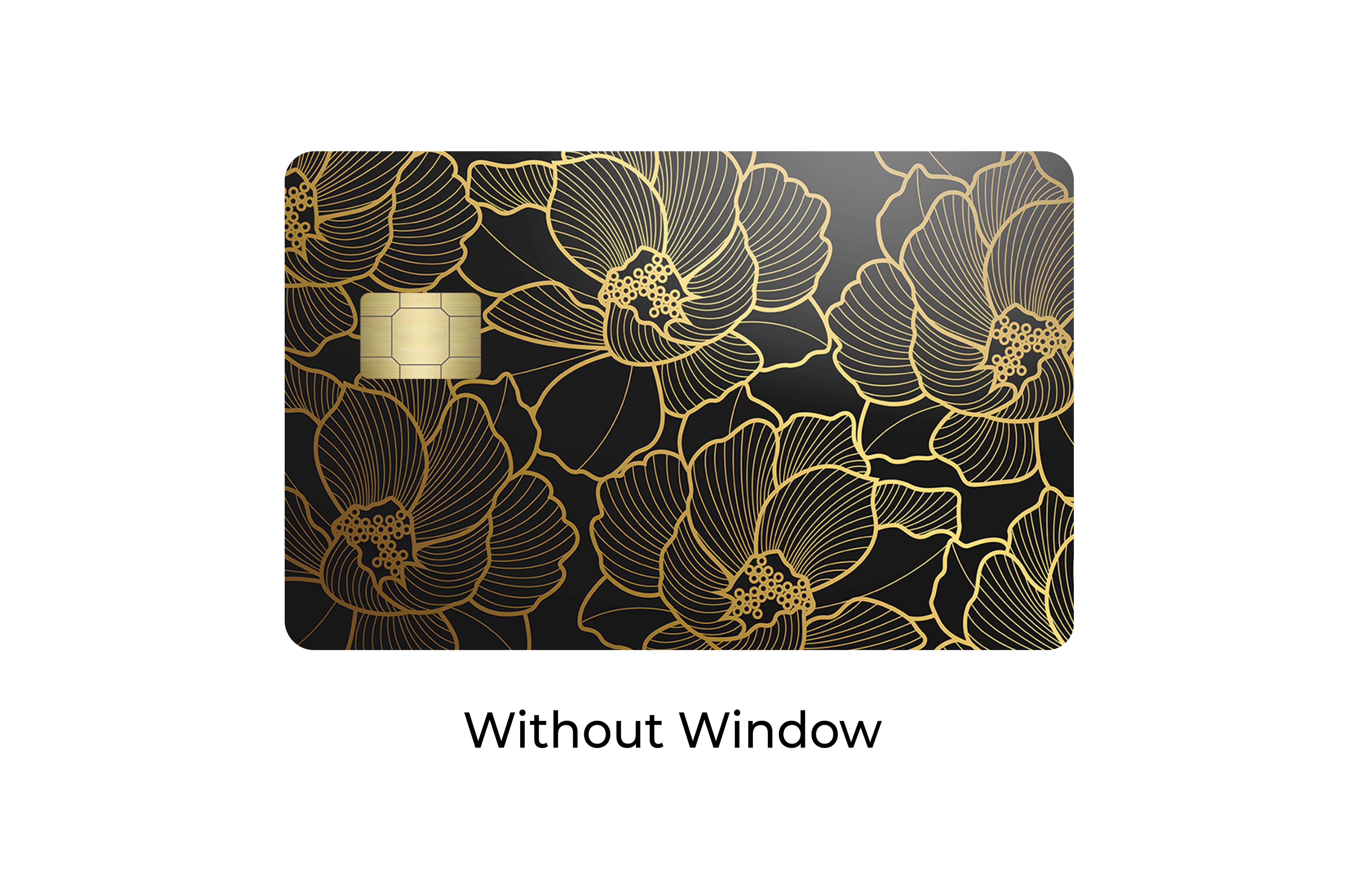 Golden Flower Botanical Card Skin