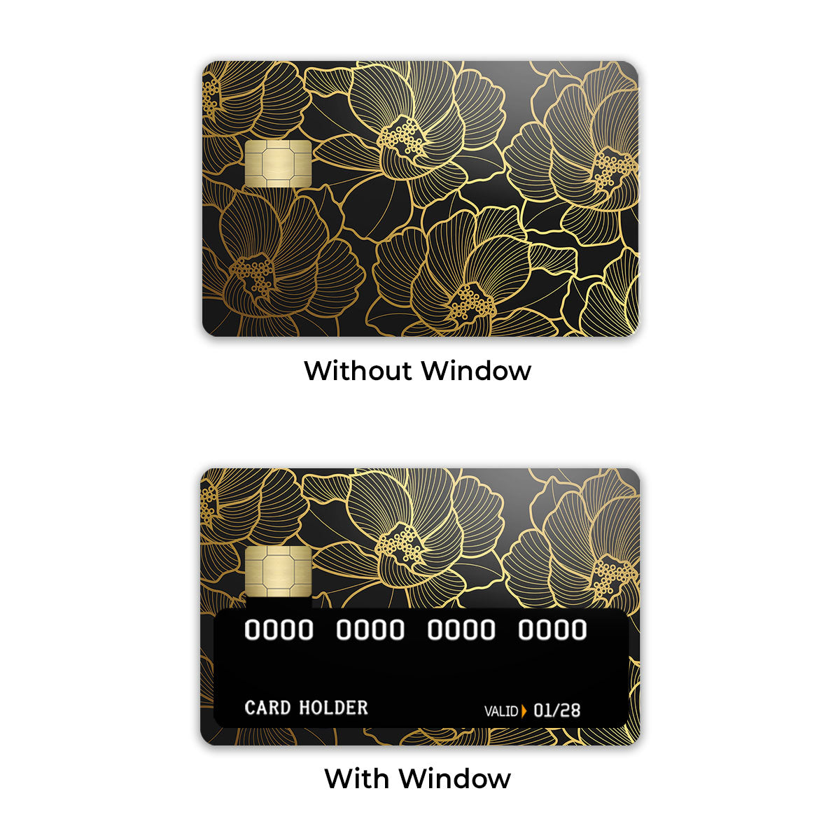 Golden Flower Credit Card / Debit Card Skin
