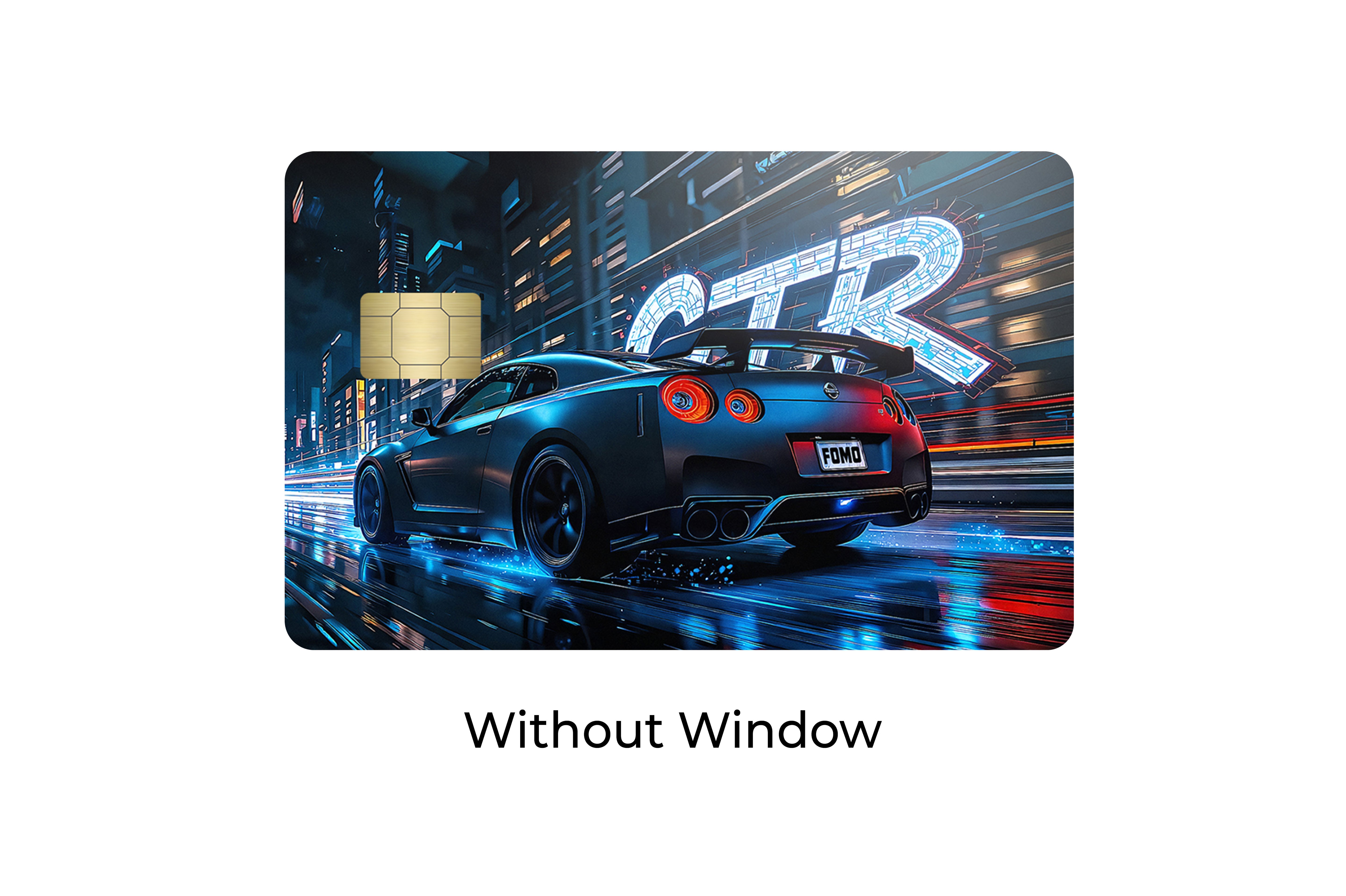 Neon GTR Nights Cars & Bikes Card Skin