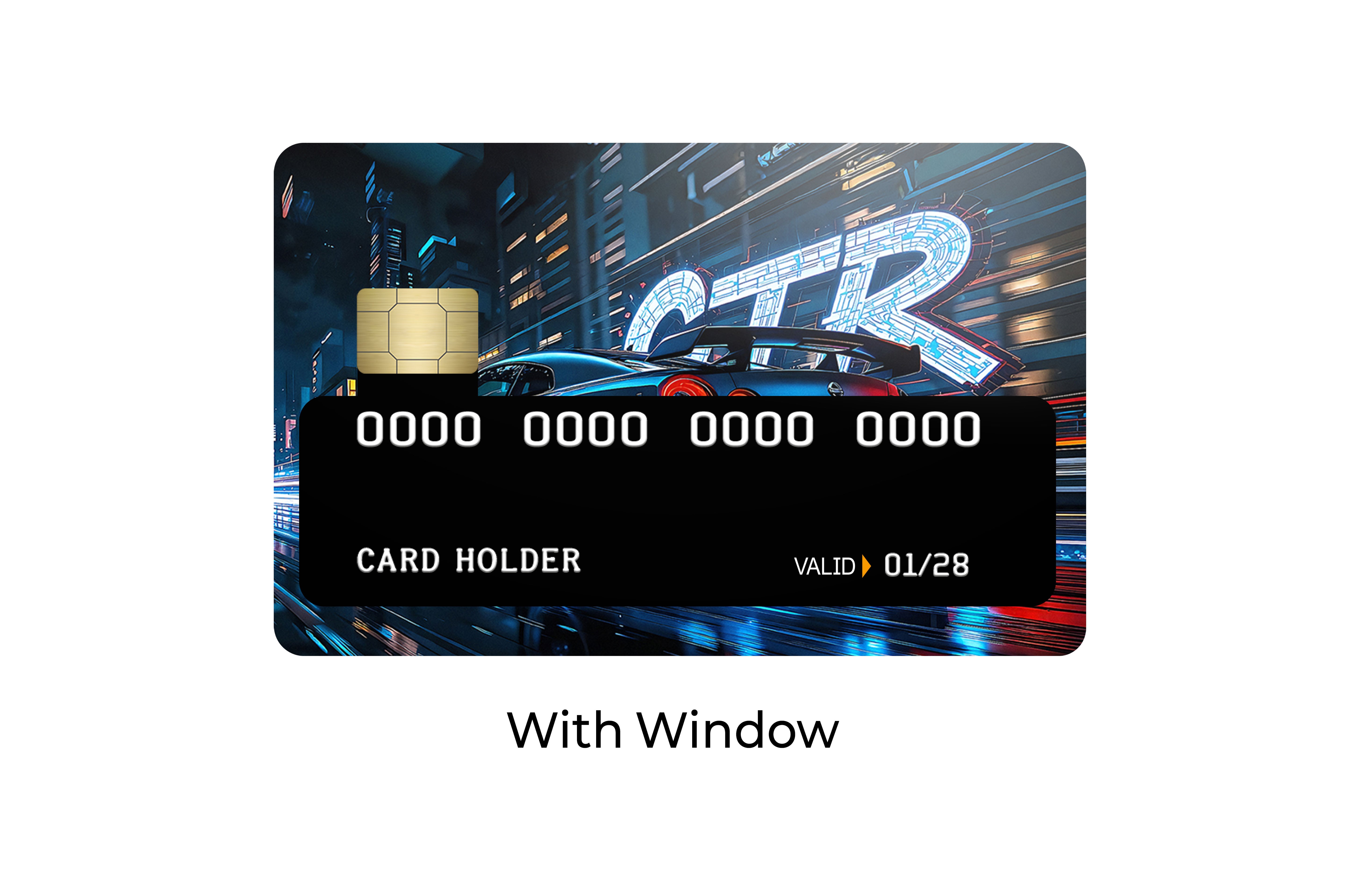 Neon GTR Nights Cars & Bikes Card Skin