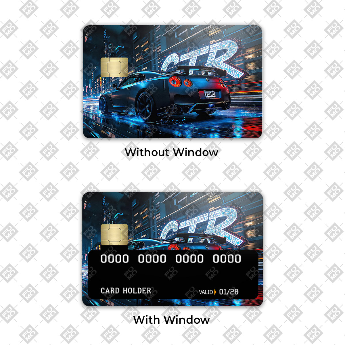 Neon GTR Nights Credit Card / Debit Card Skin