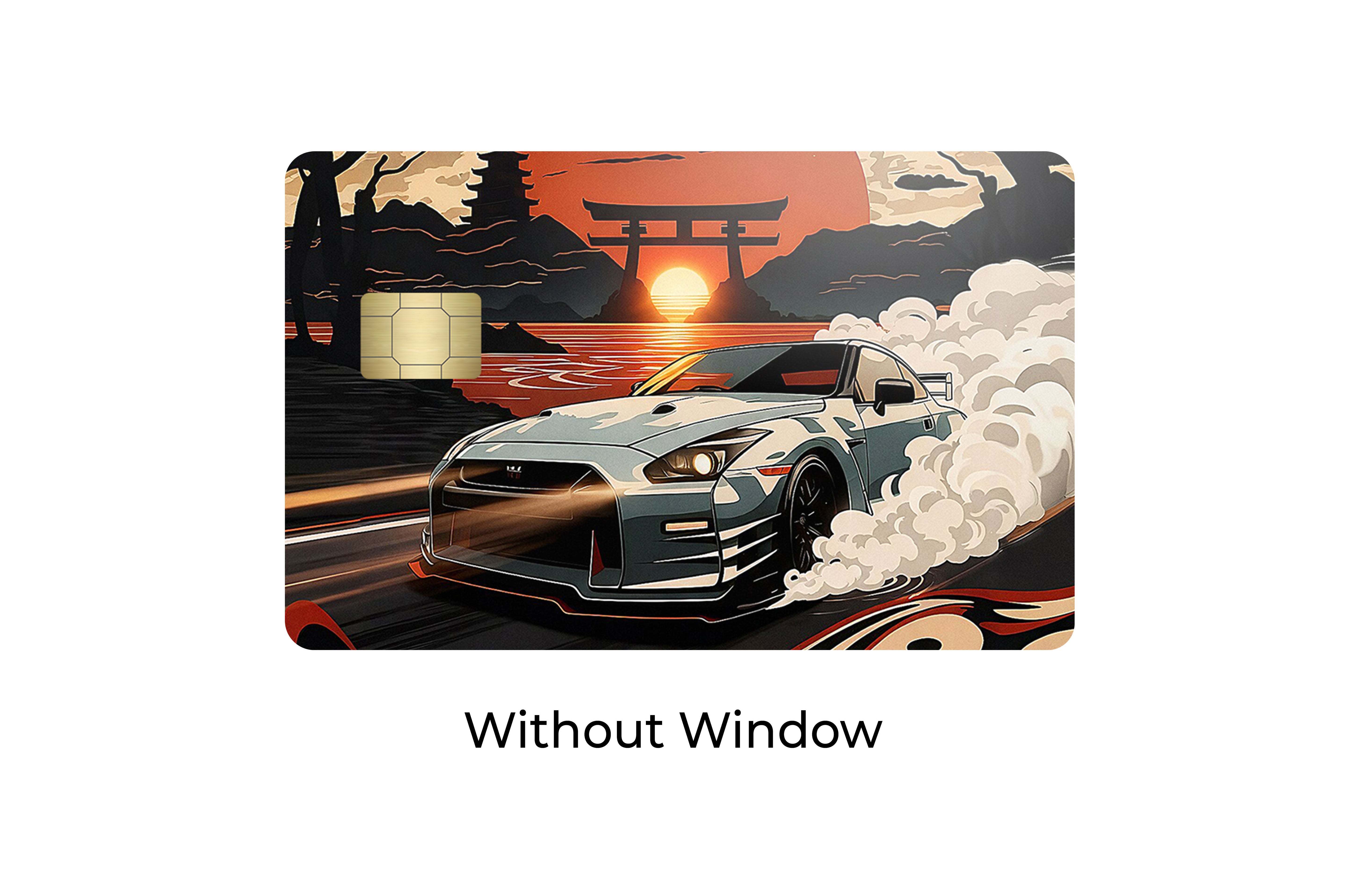 Samurai Rising Sun GTR Cars & Bikes Card Skin