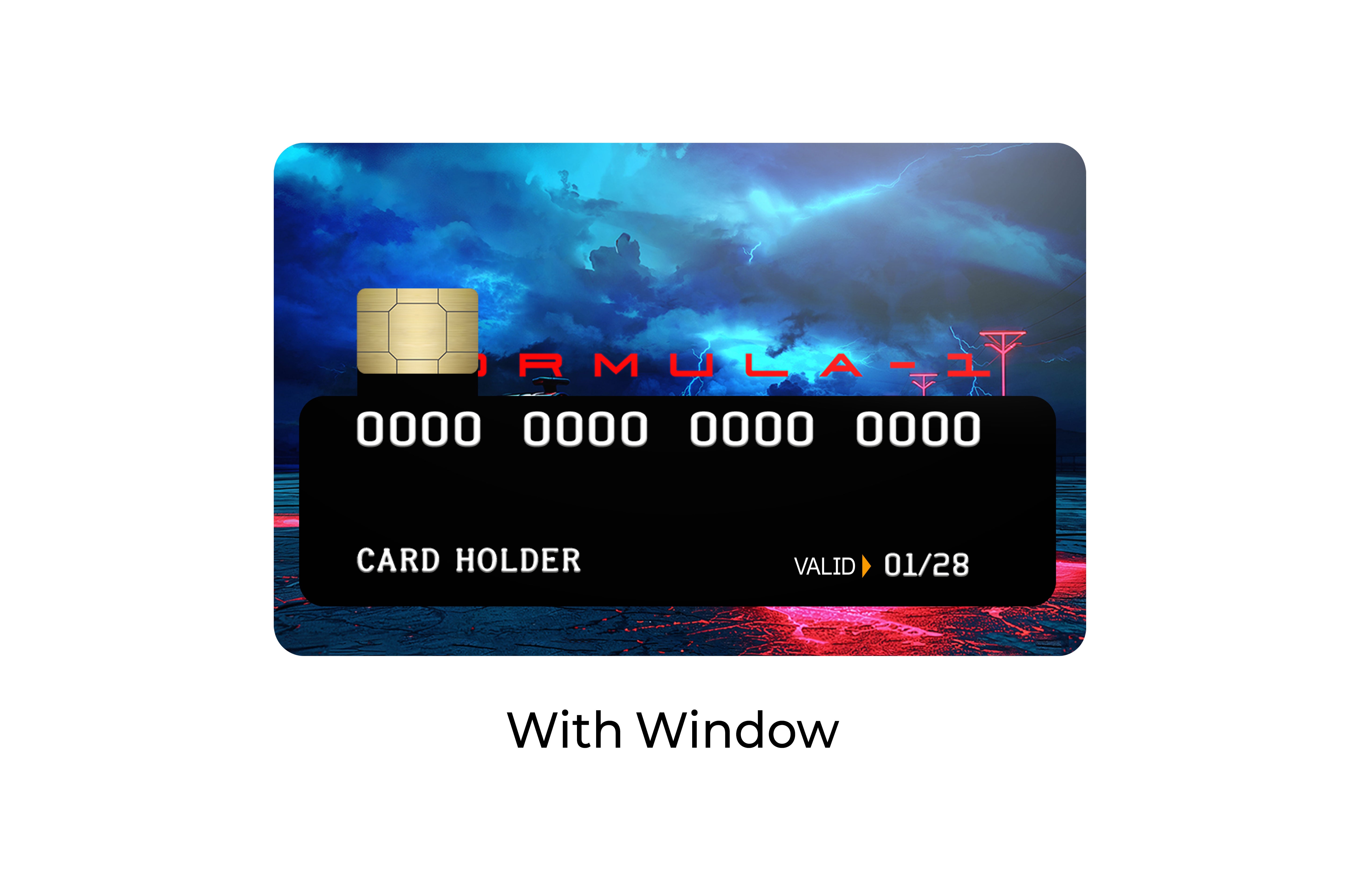 Futuristic Formula 1 Cars & Bikes Card Skin