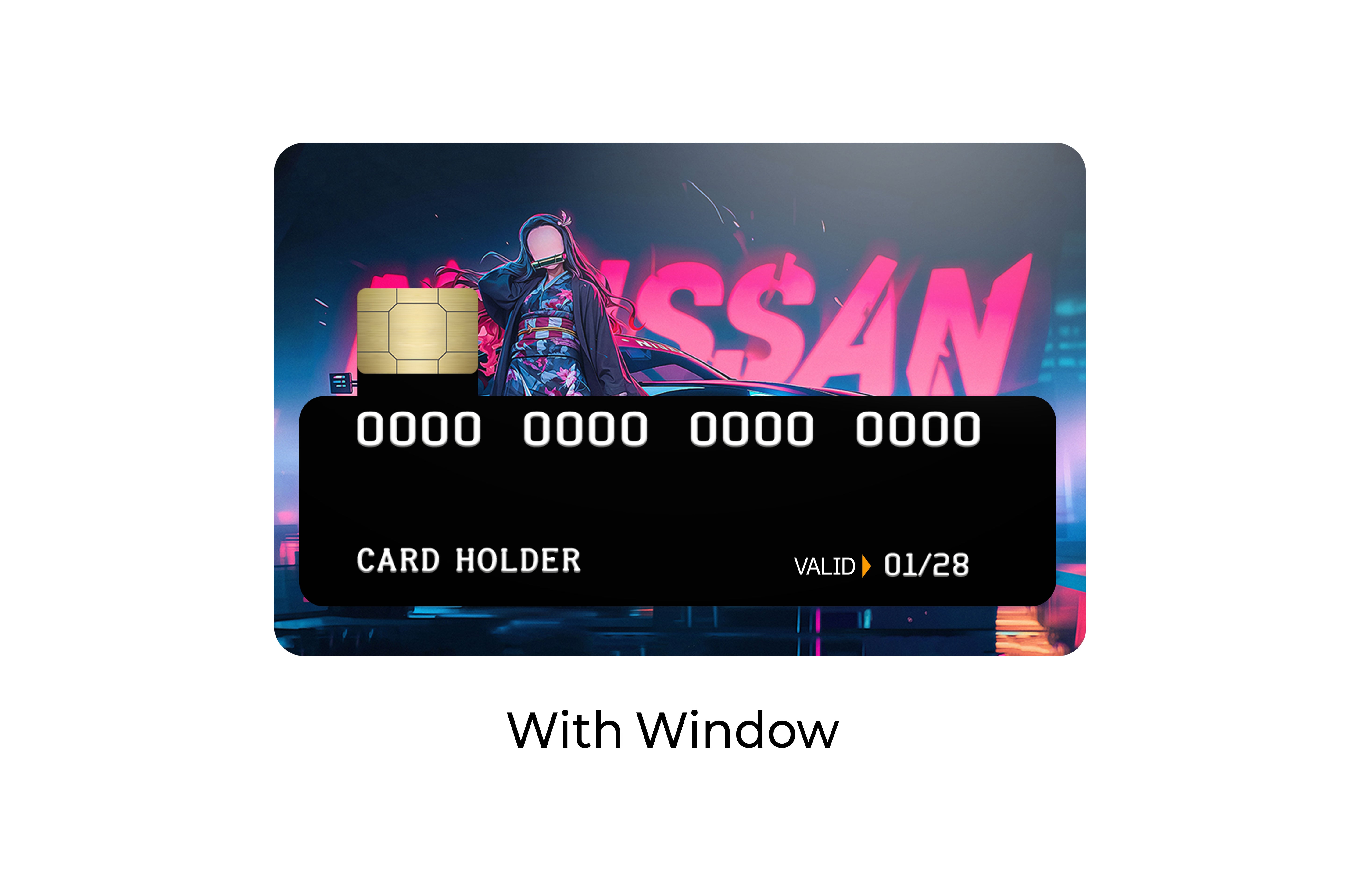 Neon Bloom Nezuko Racer Cars & Bikes Card Skin