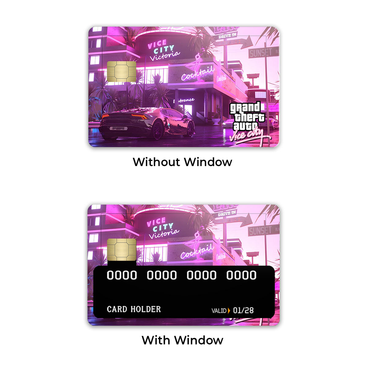 Grand Theft Auto Vice City Credit Card / Debit Card Skin