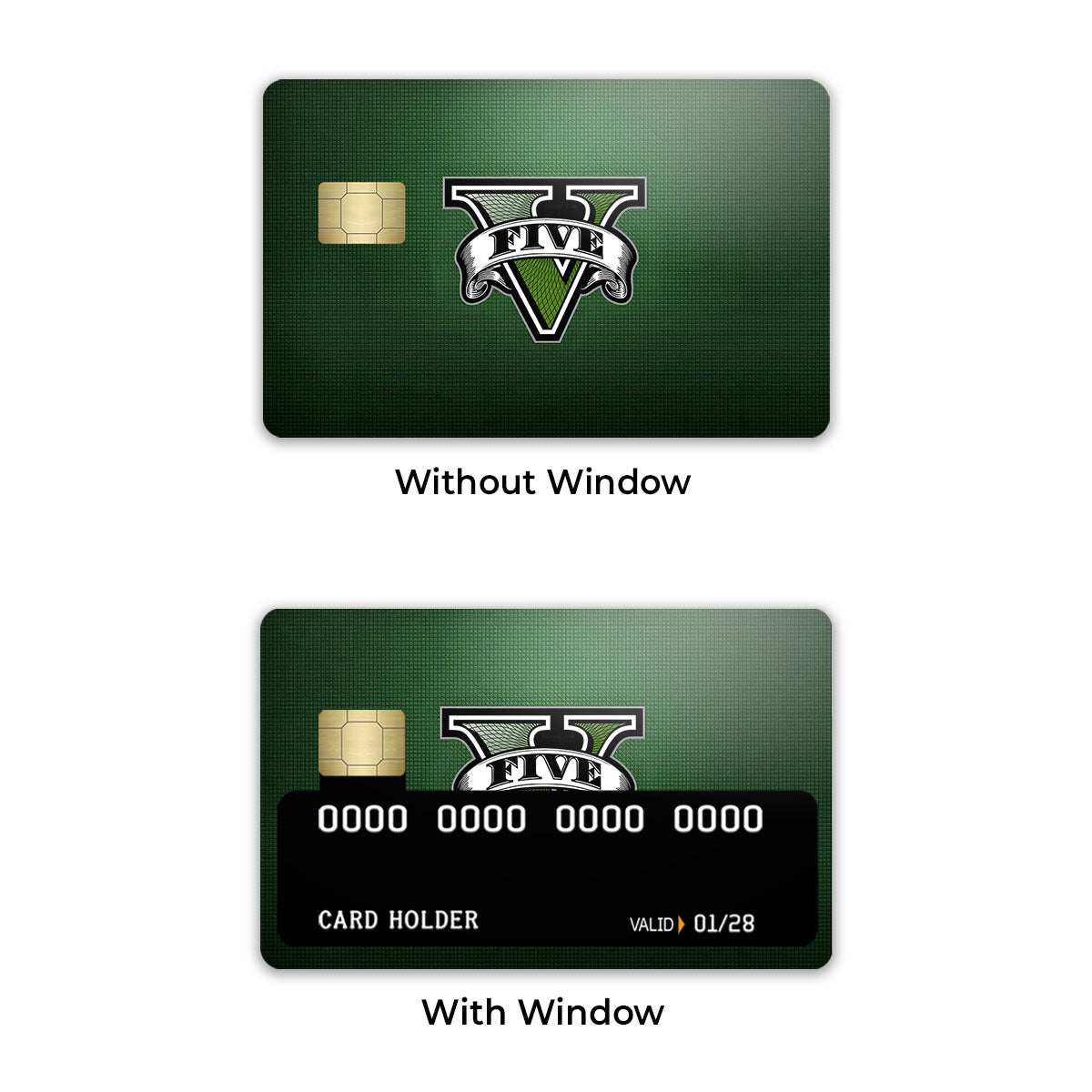 GTA 5 In Green Backdrop Credit Card / Debit Card Skin