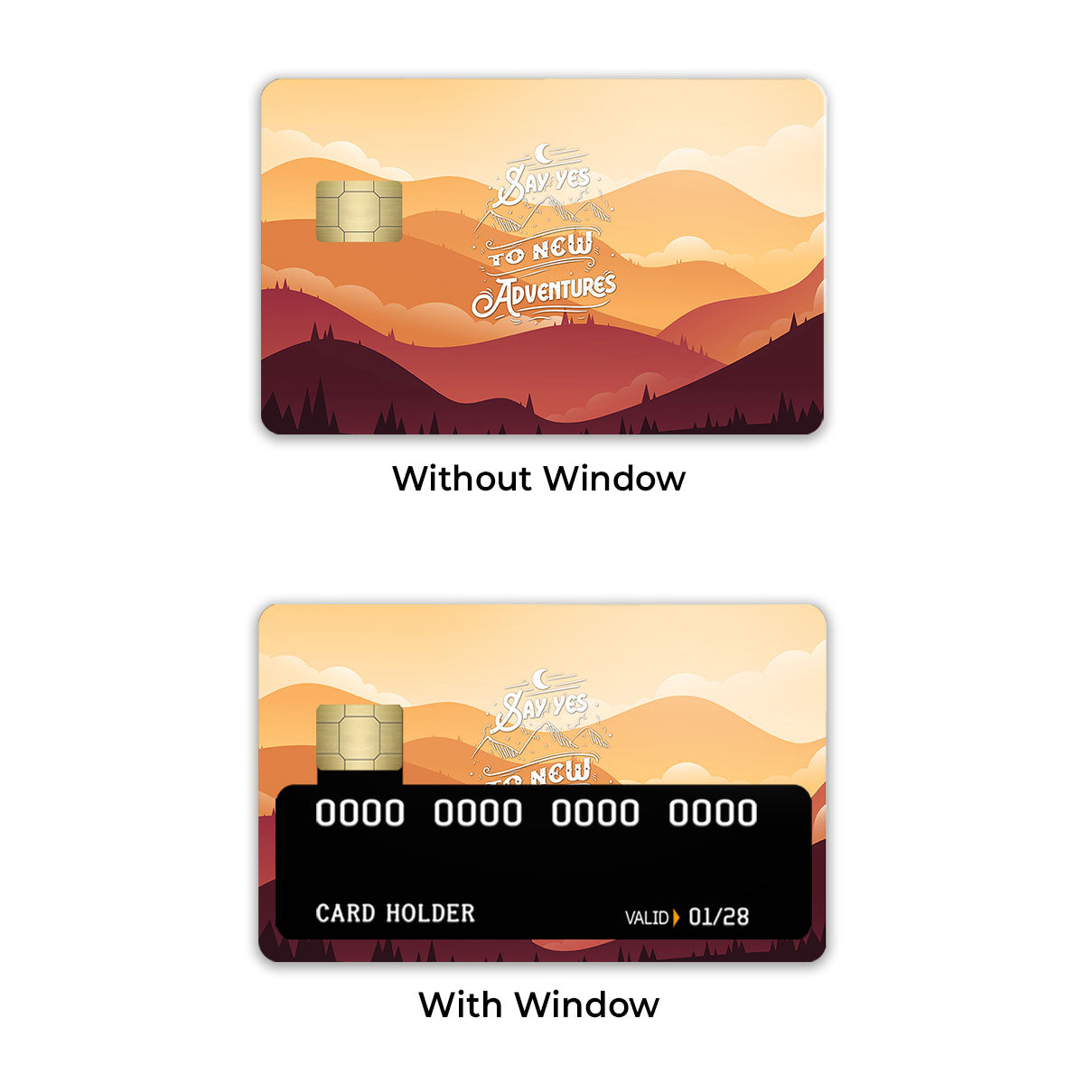 Say Yes To New Adventures Credit Card / Debit Card Skin