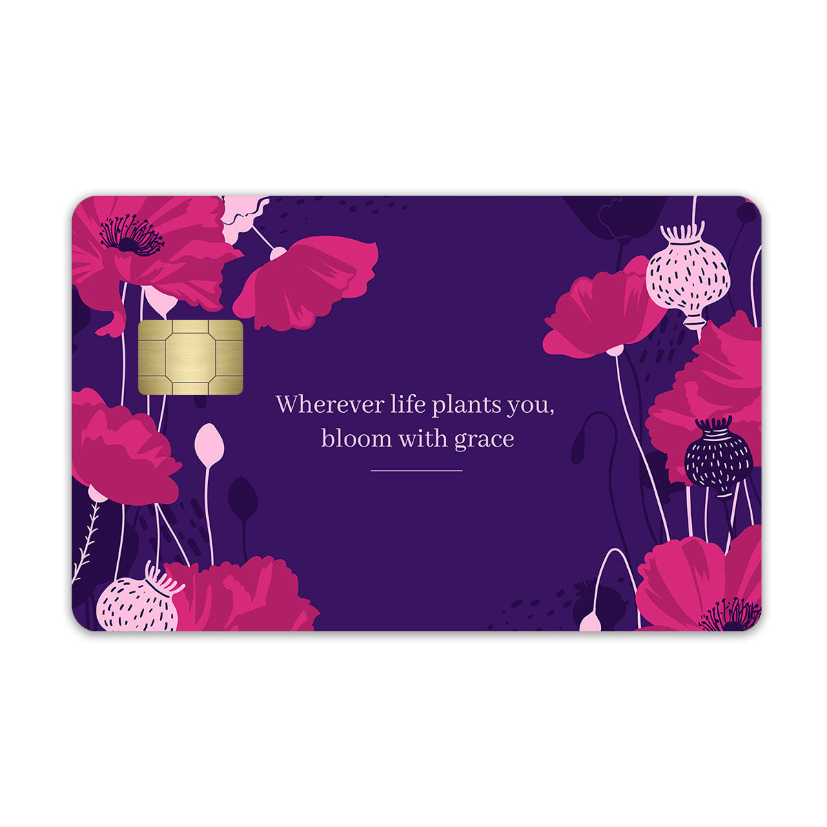 Bloom With Grace Credit Card / Debit Card Skin