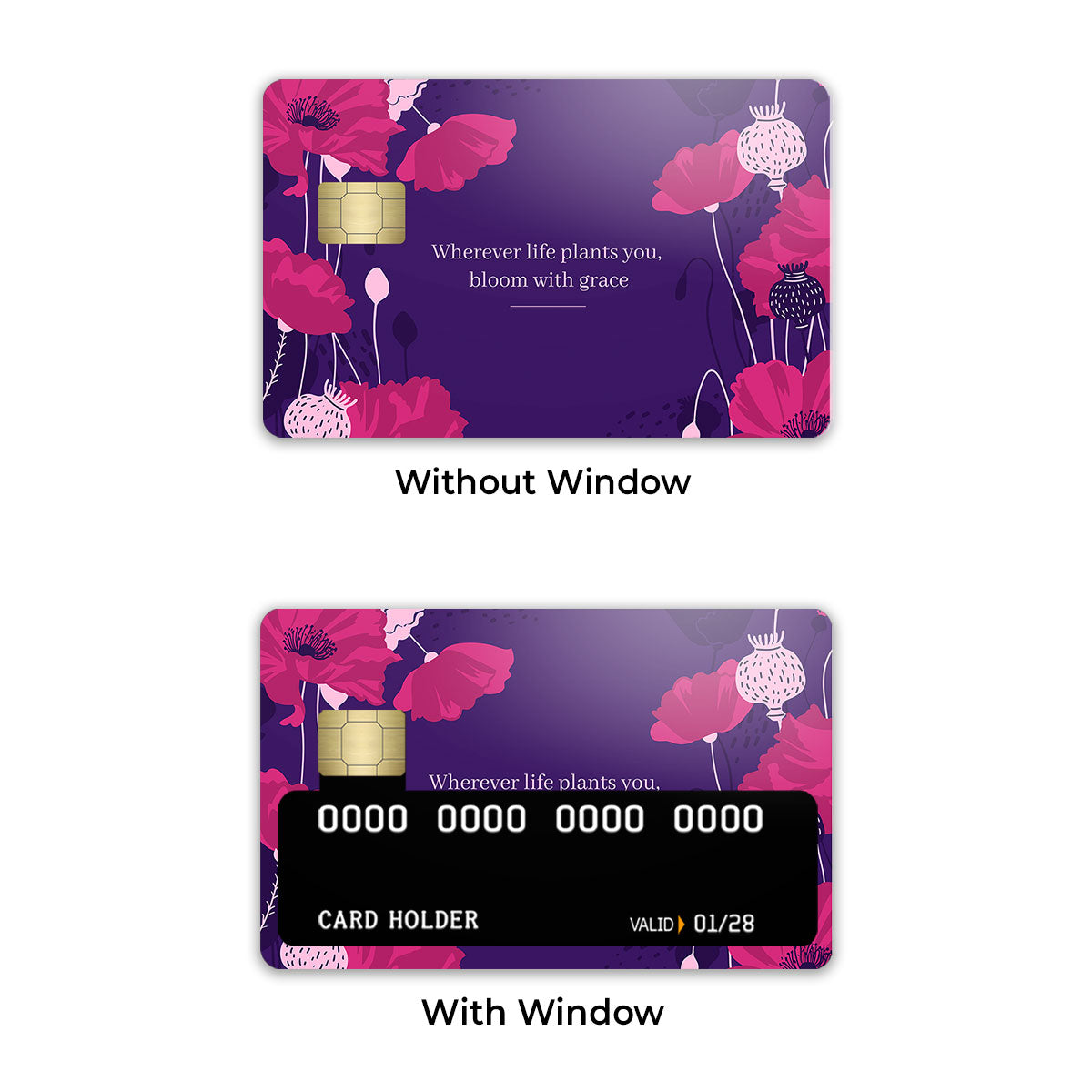 Bloom With Grace Credit Card / Debit Card Skin