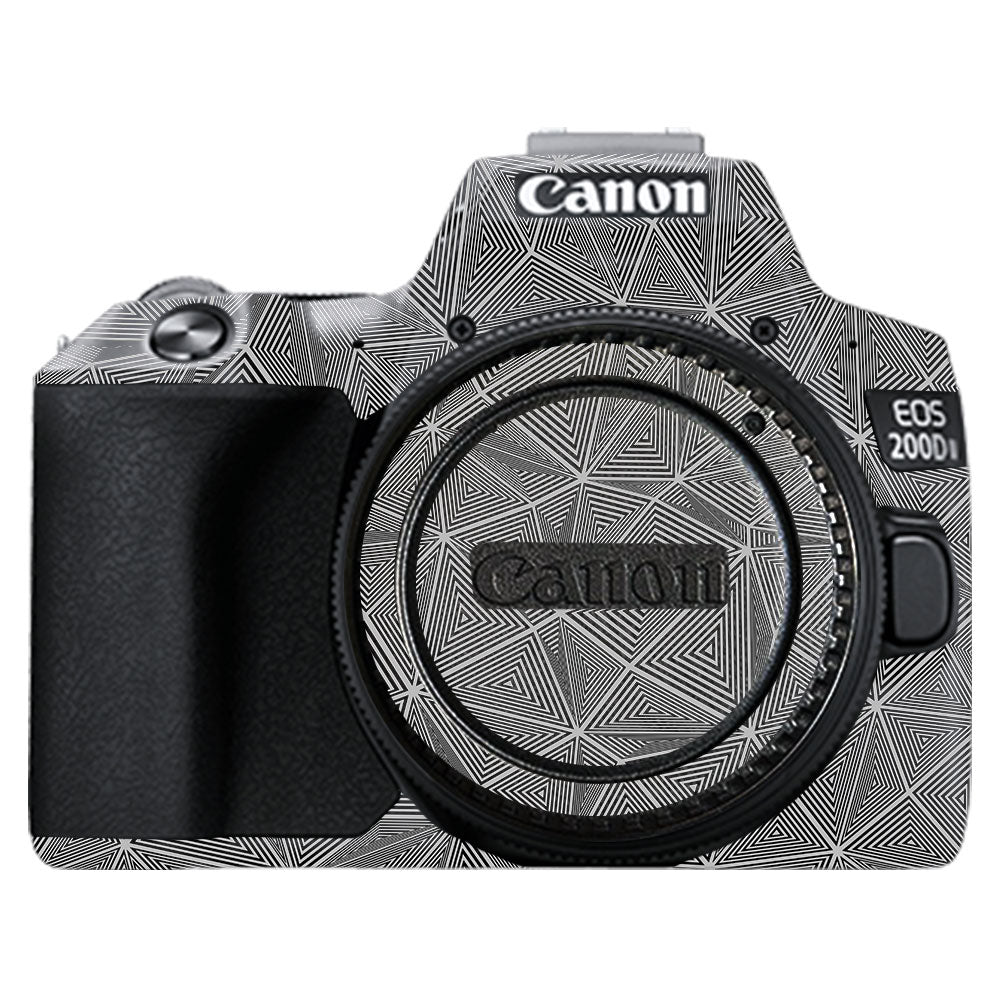 Textured Dark Prism Geometric Canon EOS 200D II Camera Skin