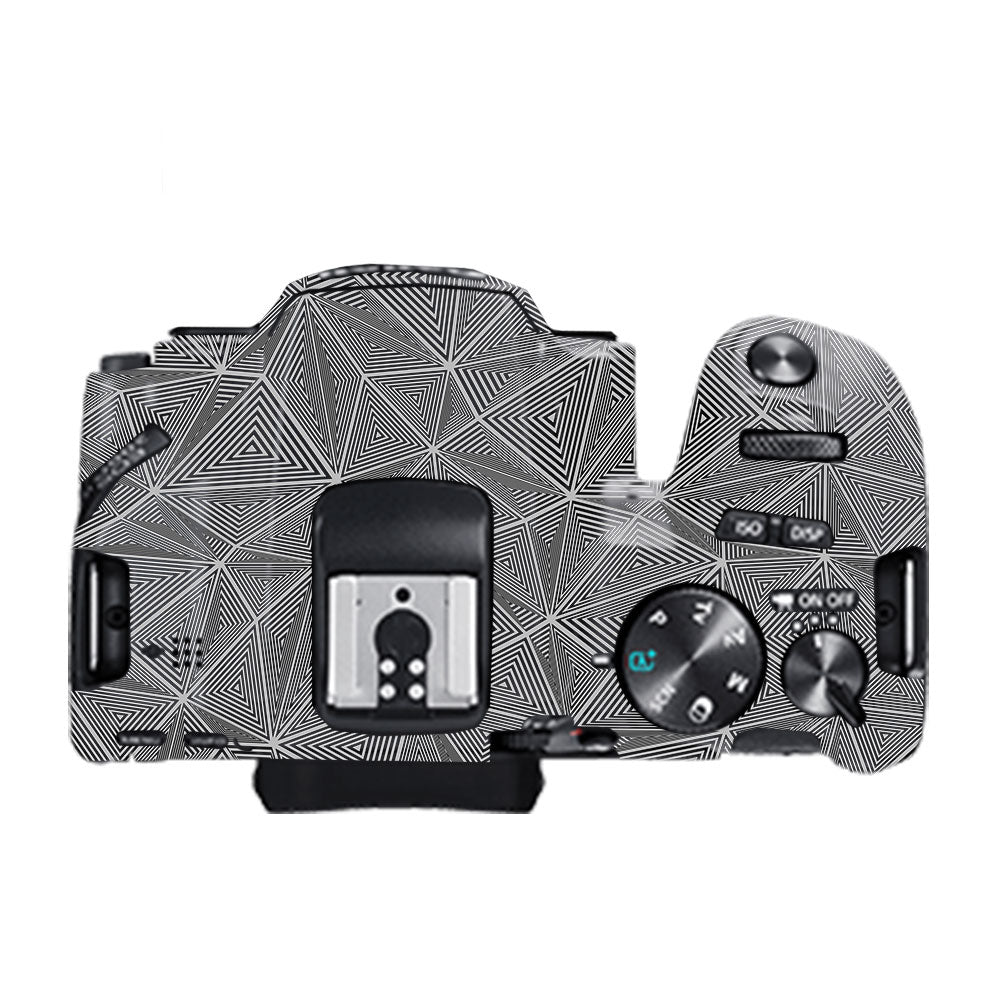 Textured Dark Prism Geometric Canon EOS 200D II Camera Skin
