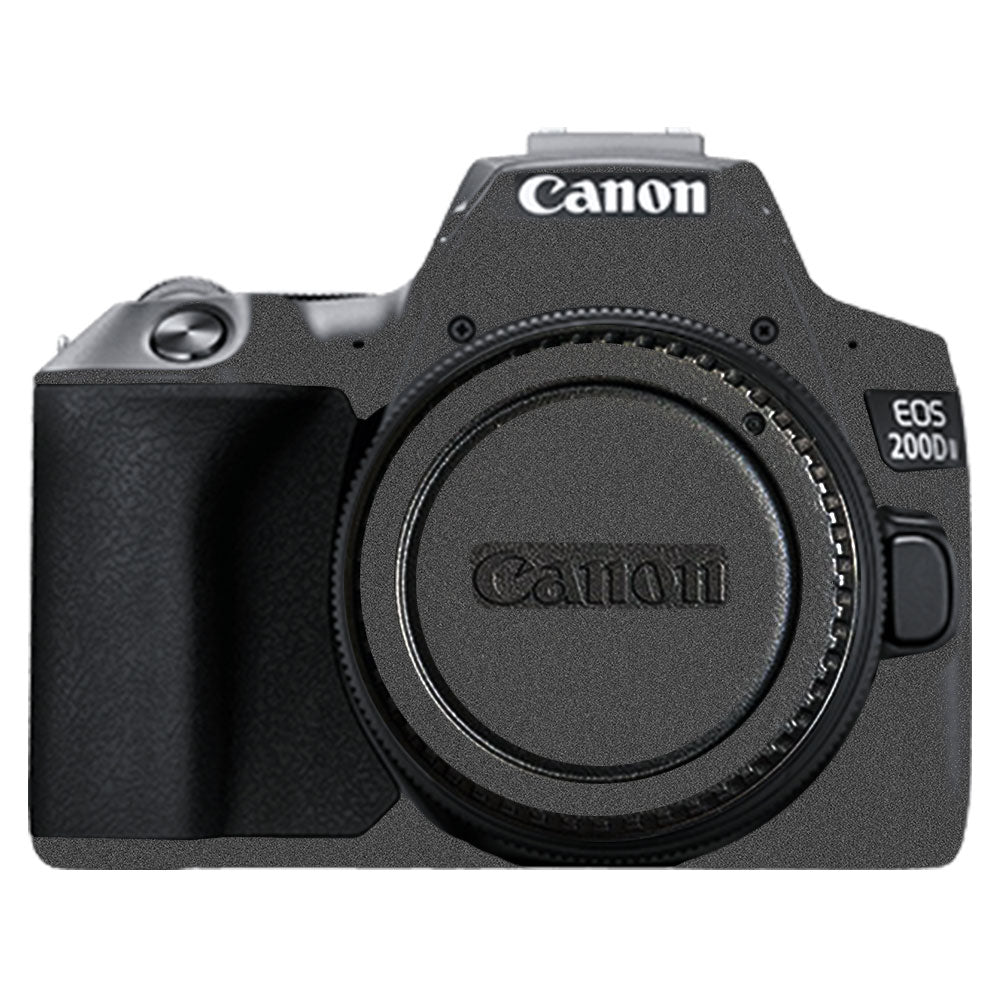 Textured Metallic Steel Grain Canon EOS 200D II Camera Skin