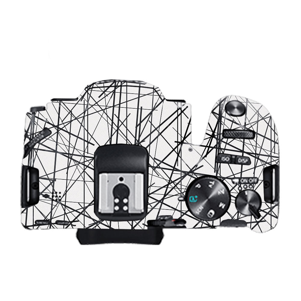 Textured White Chaos Line Canon EOS 200D II Camera Skin