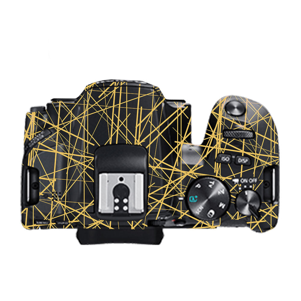 Textured Golden Web Canon EOS 200D II Camera Skin