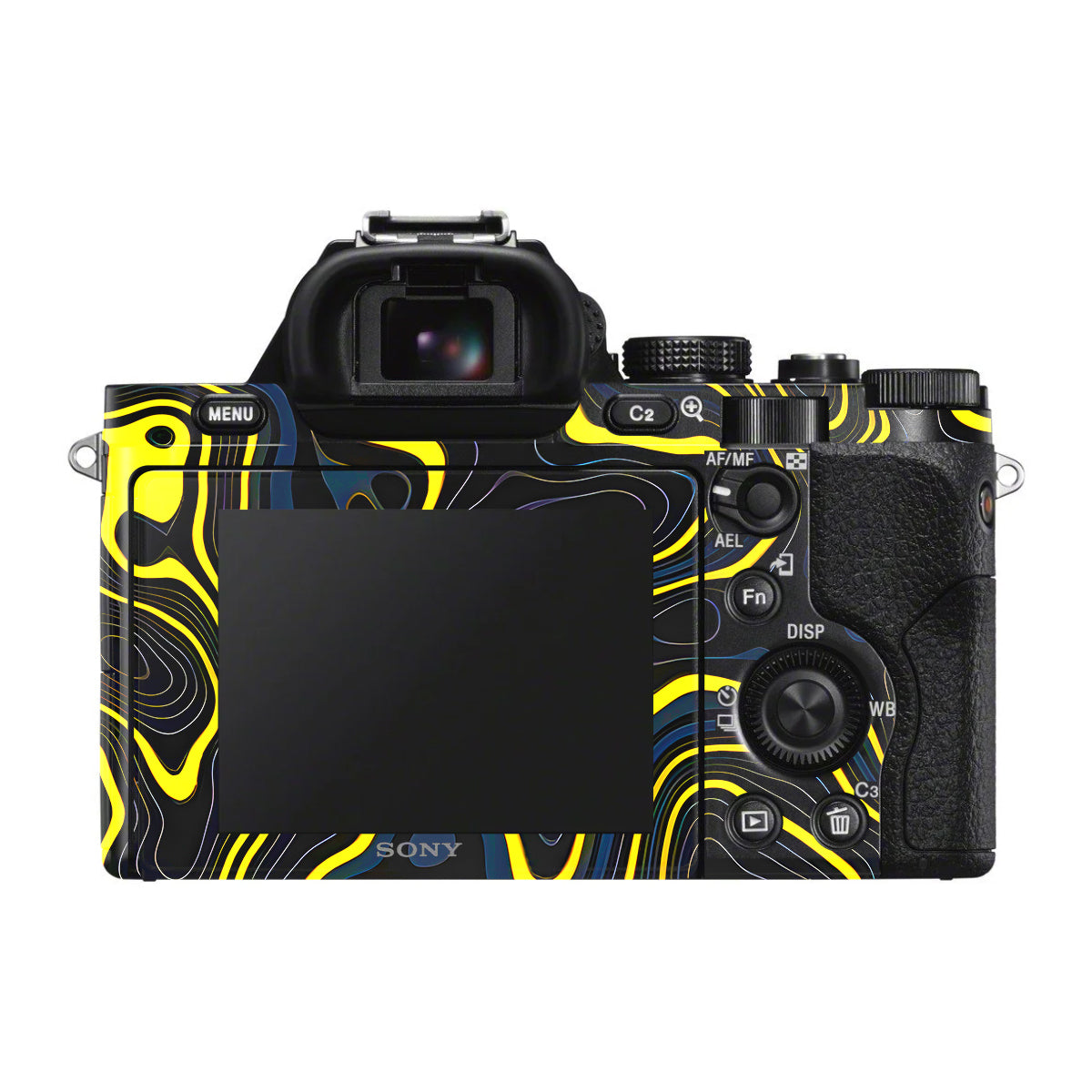 Neon Lava Contours Sony A7 S Camera Skin