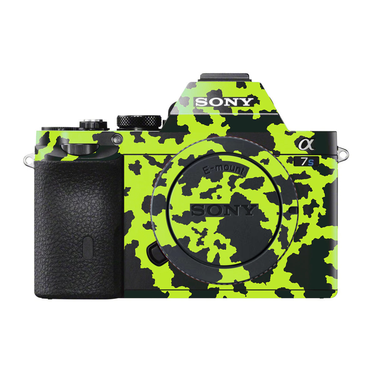 Neon Green Splatter Sony A7 S Camera Skin