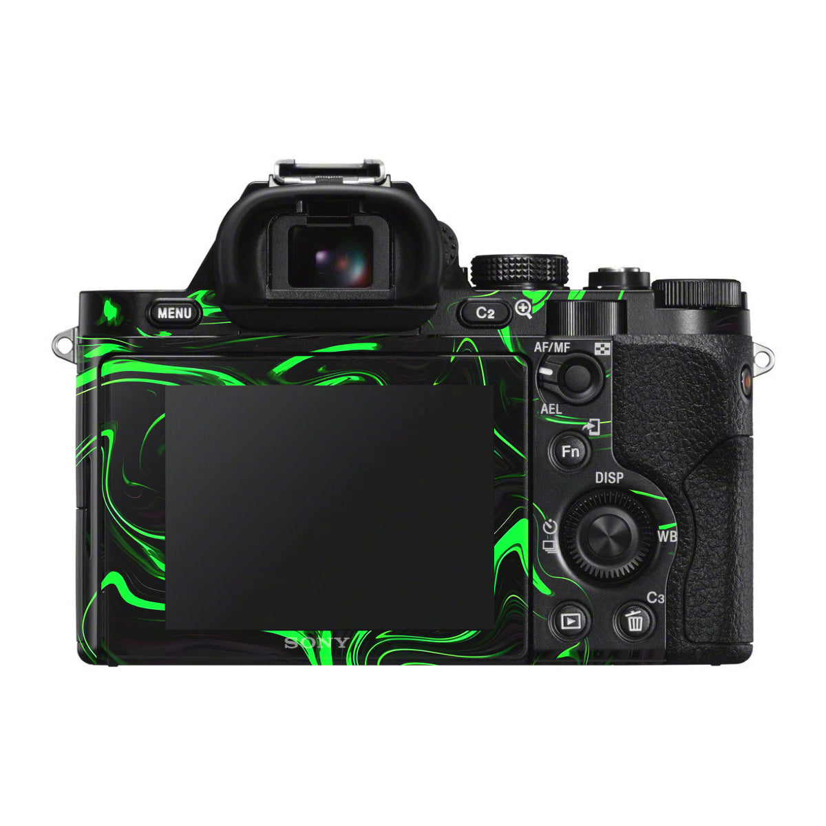 Green Liquid Pattern Sony A7 S Camera Skin