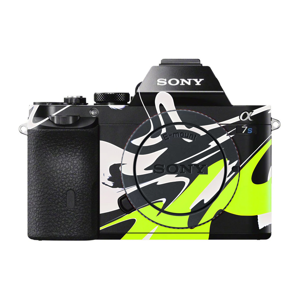 Neon Green and Black Pattern Sony A7 S Camera Skin