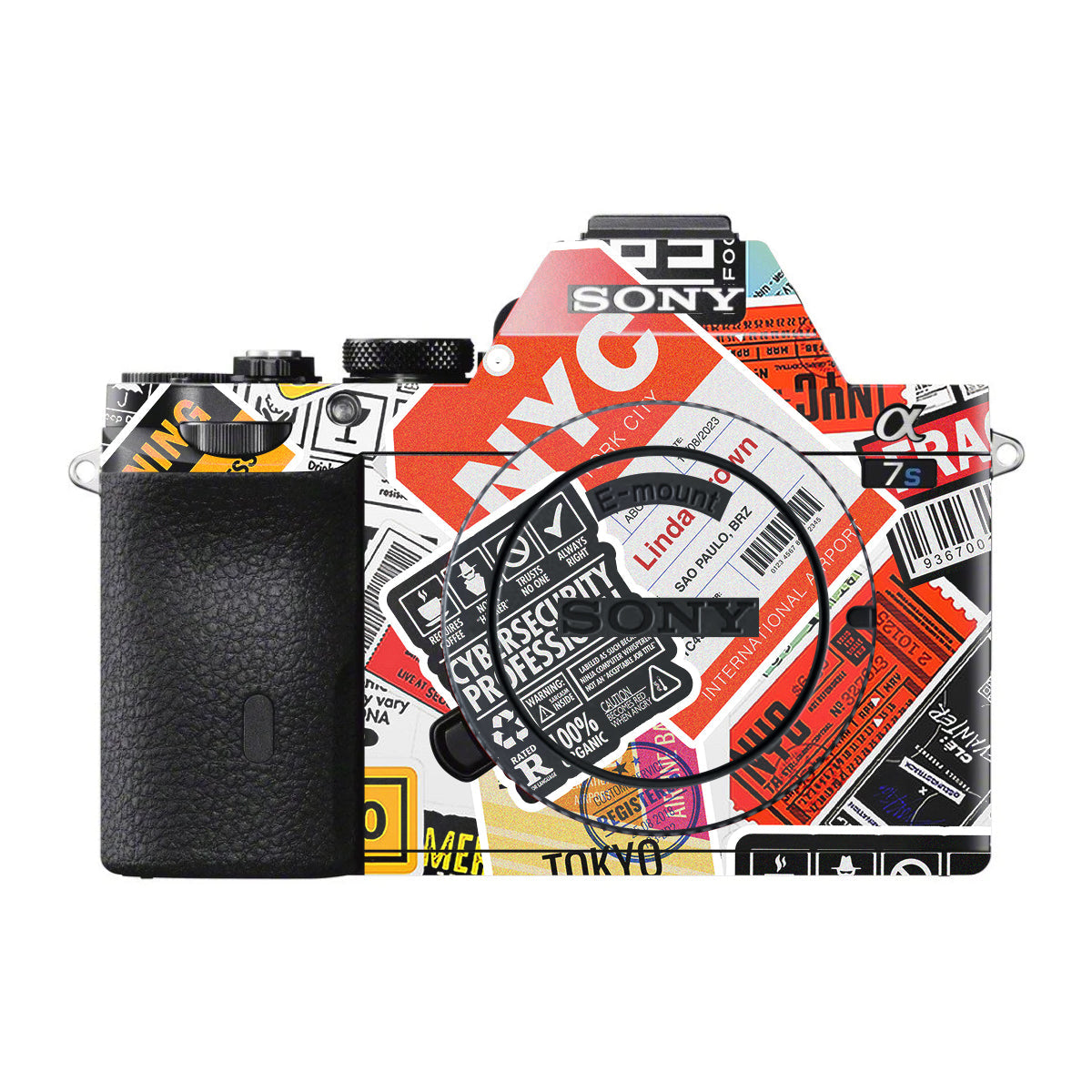 Tech Aesthetic Sticker Collage Sony A7 S Camera Skin