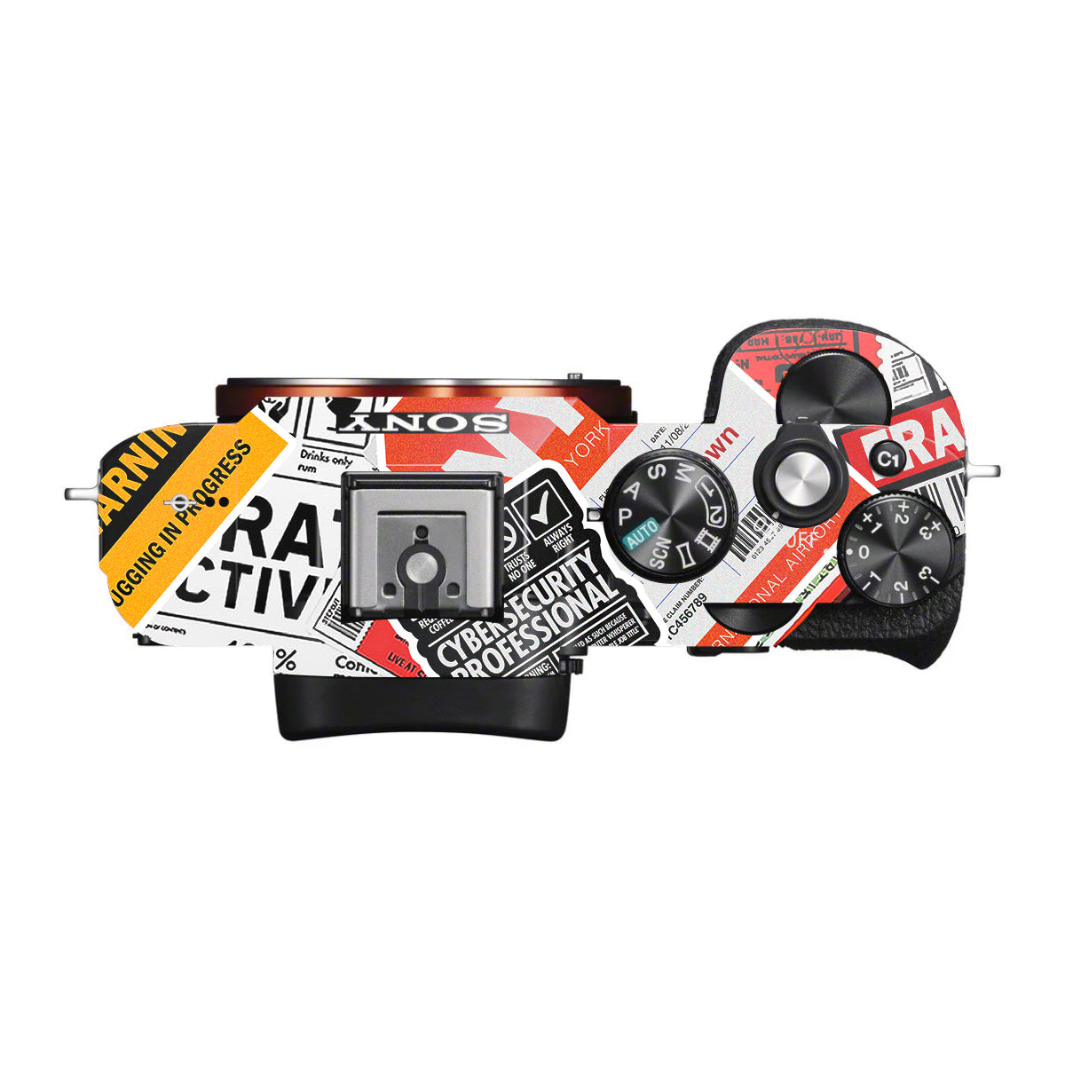Tech Aesthetic Sticker Collage Sony A7 S Camera Skin