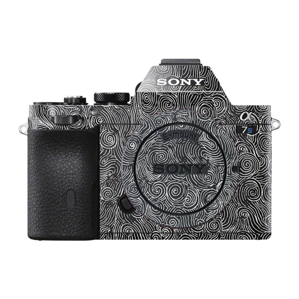 White Spirals Sony A7 S Camera Skin