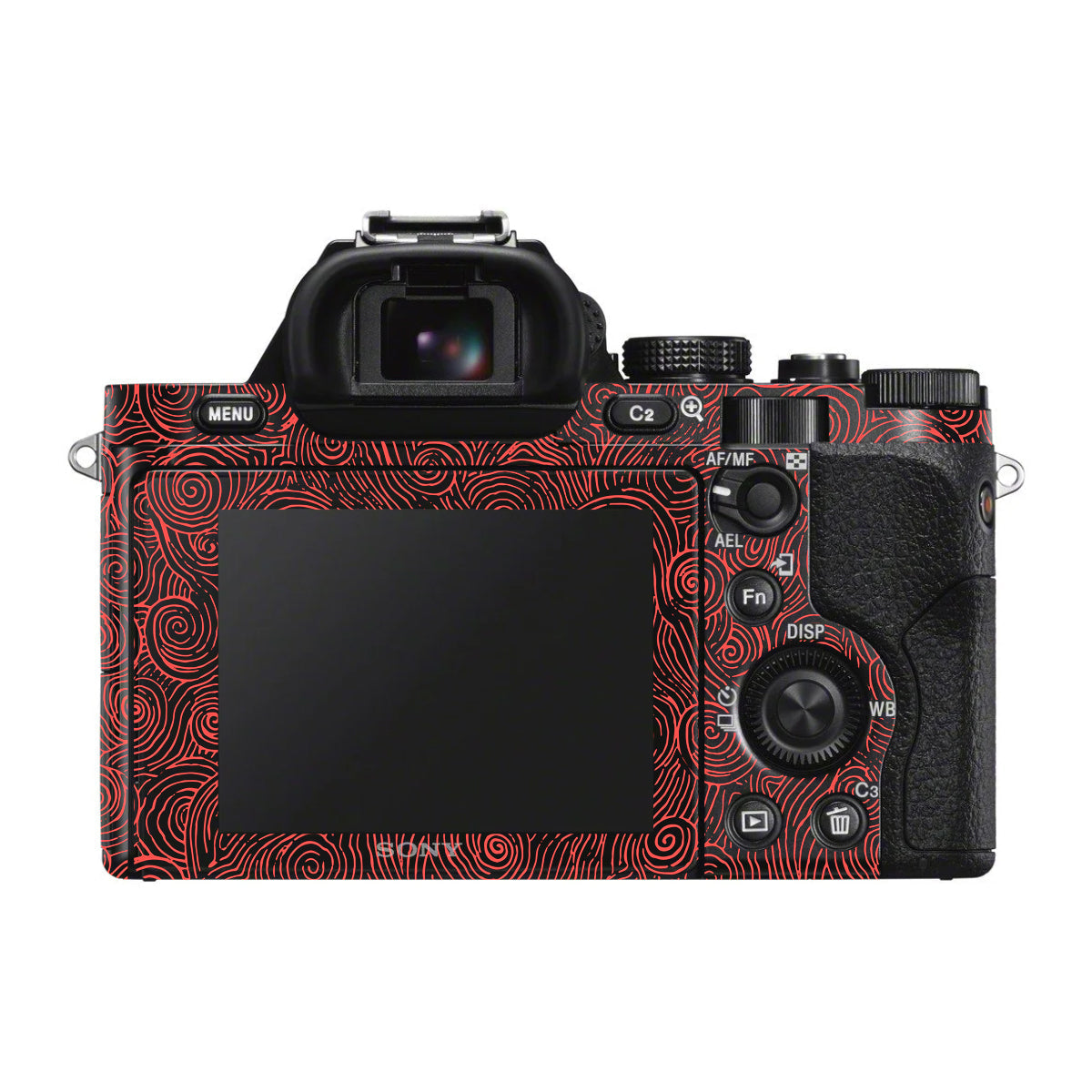 Red Spirals Sony A7 S Camera Skin