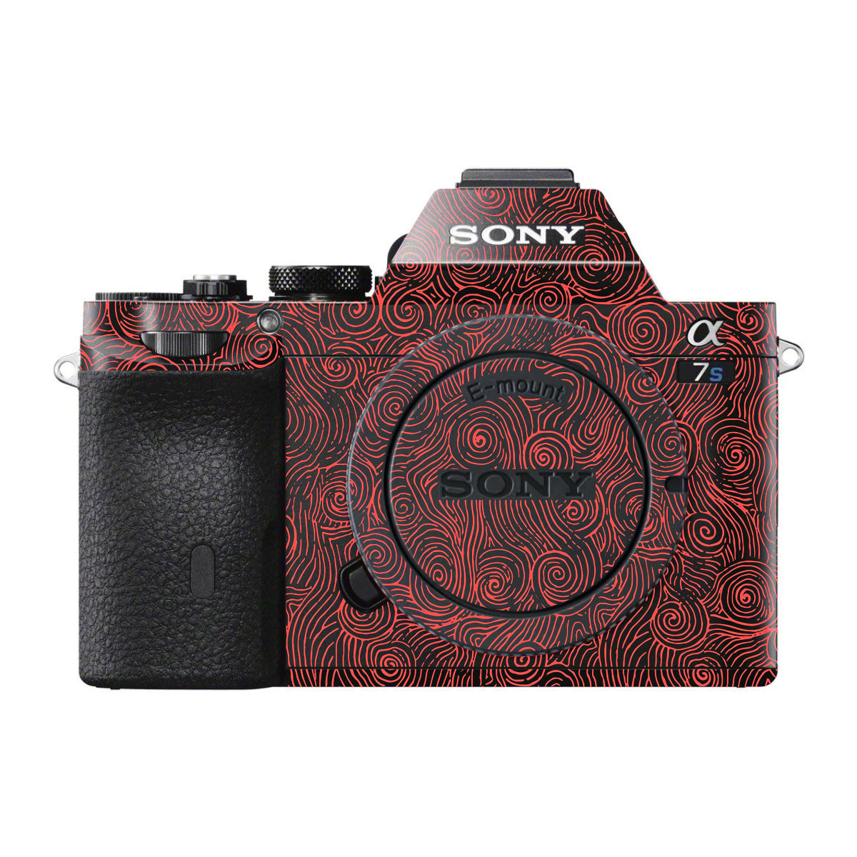 Red Spirals Sony A7 S Camera Skin