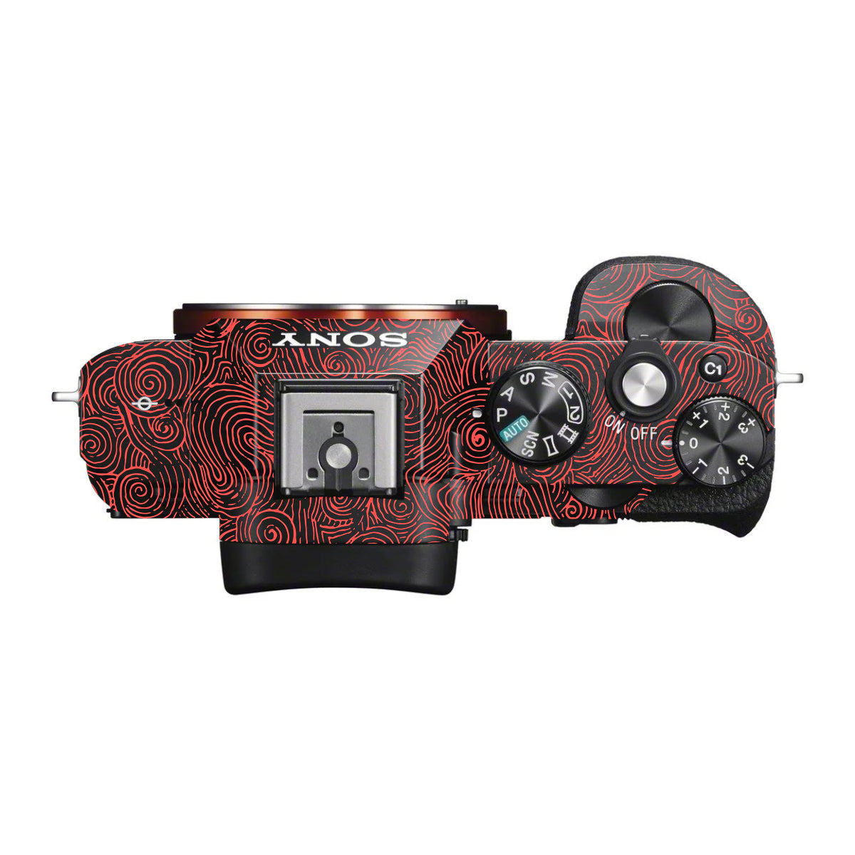 Red Spirals Sony A7 S Camera Skin