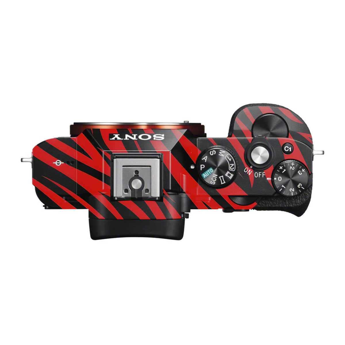 Red and Black Stripes Sony A7 S Camera Skin