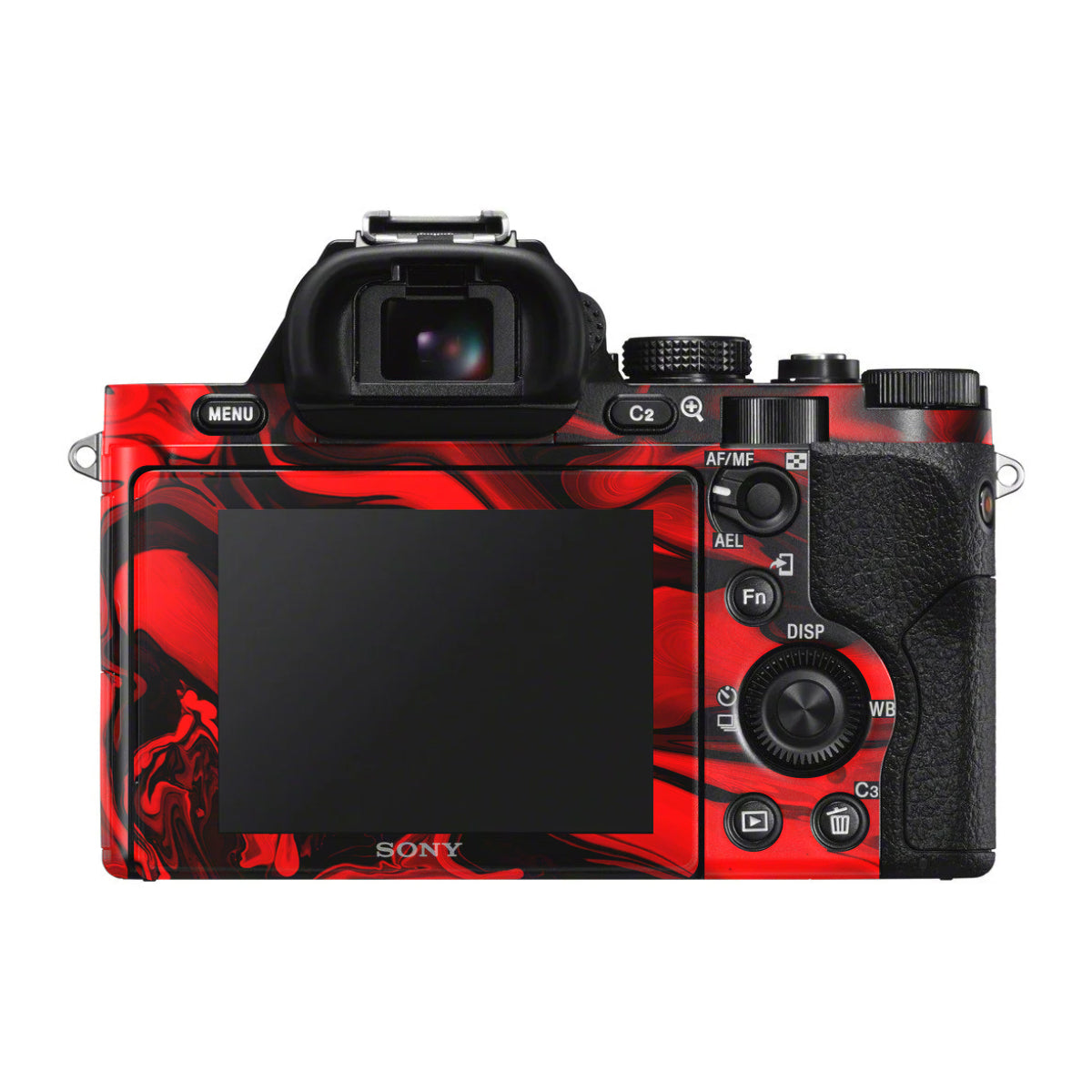 Red Lava Flow Sony A7 S Camera Skin