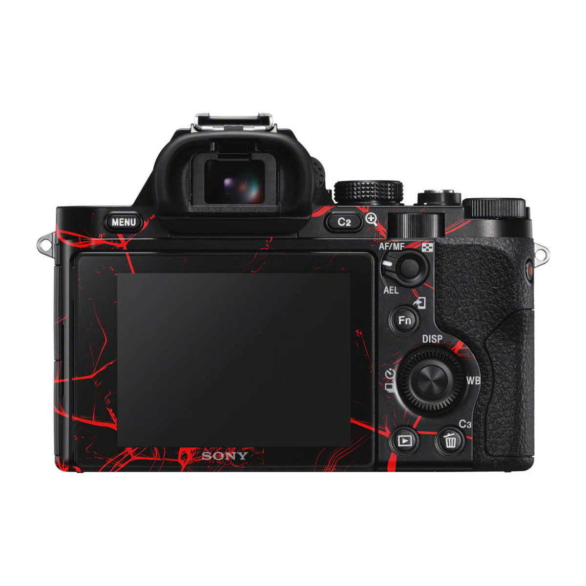 Red Neural Grid Sony A7 S Camera Skin