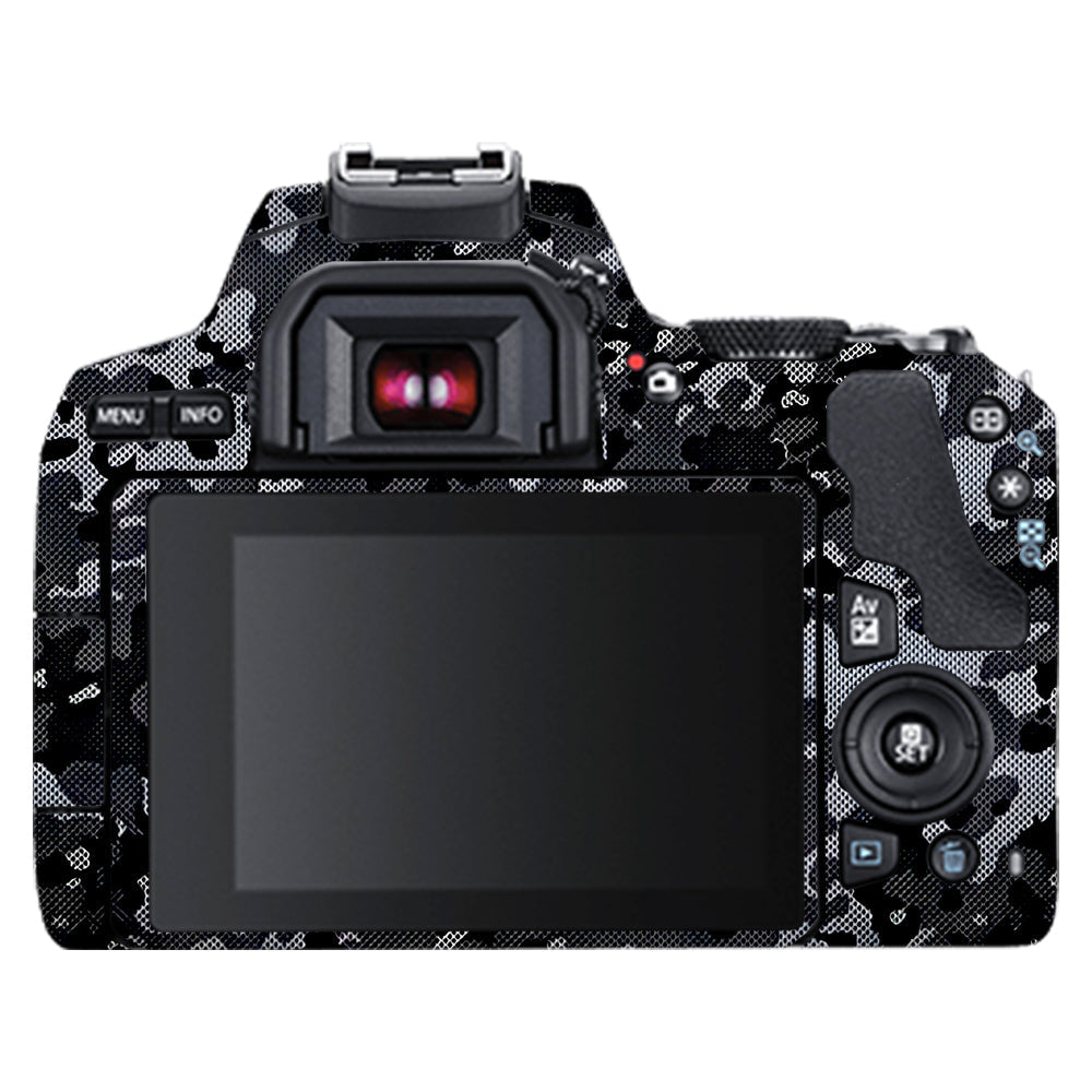 Stealth Grey Camo Canon EOS 200D II Camera Skins