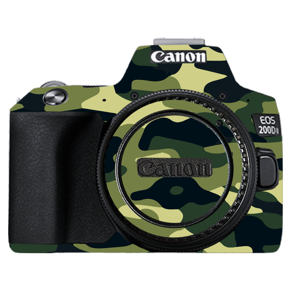 Forest Green Camo Canon EOS 200D II Camera Skins