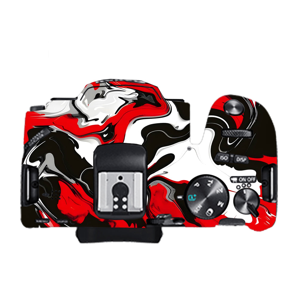 Scarlet and White Motion Canon EOS 200D II Camera Skins